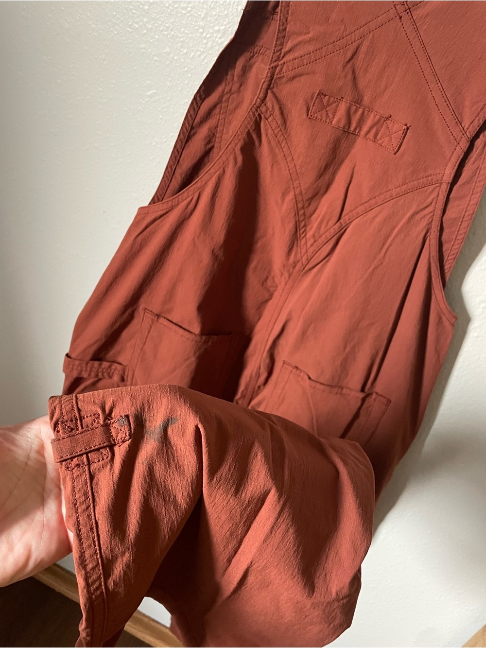 Duluth Trading Women's Heirloom Gardening Bib Overalls Brick XS - Picture 10 of 10